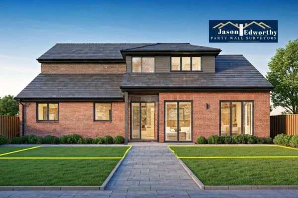 Home extension focusing on boundary line Hammersmith and Fulham