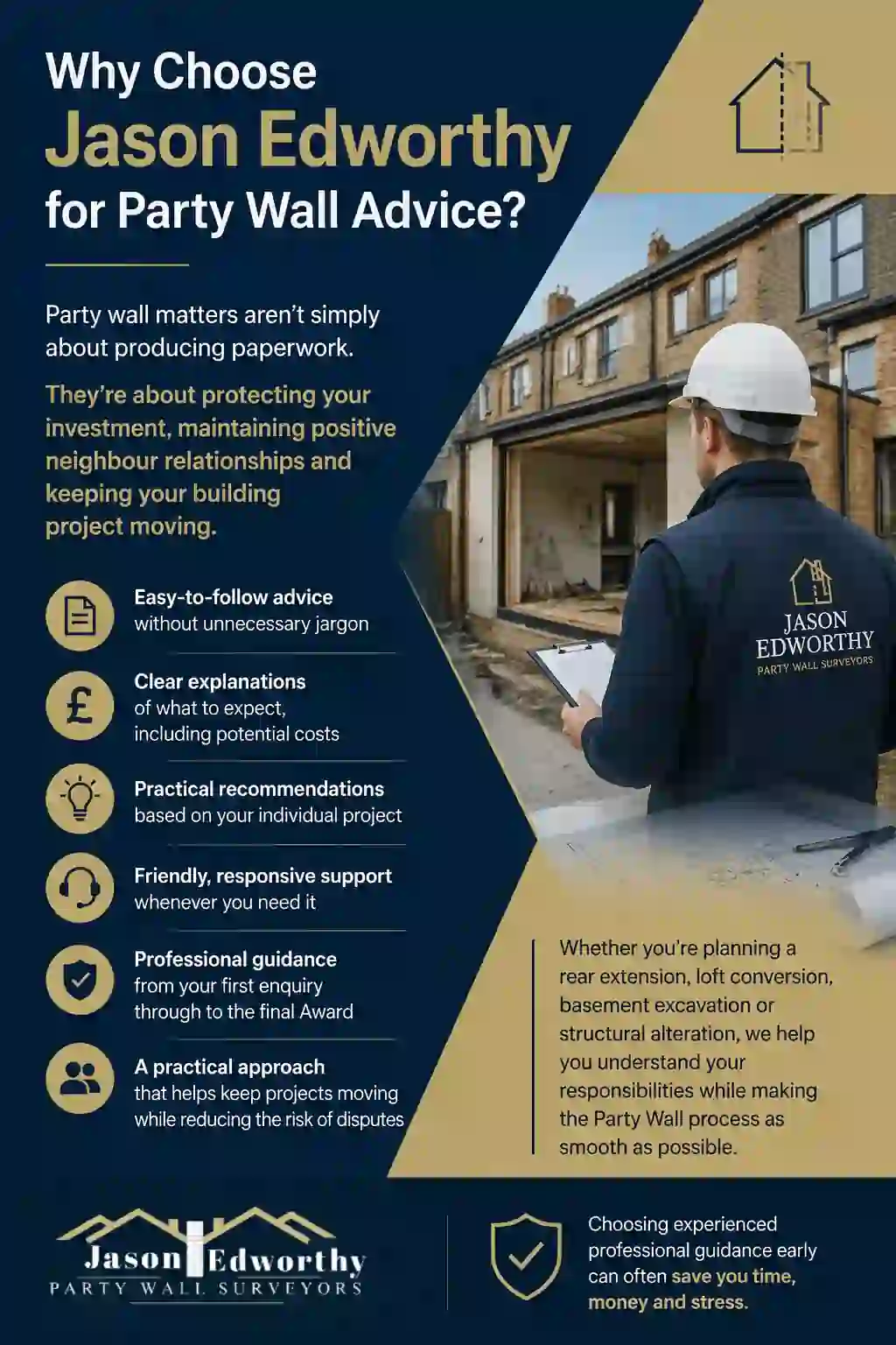 Why Choose Jason Edworthy for Party Wall Advice Hammersmith and Fulham?